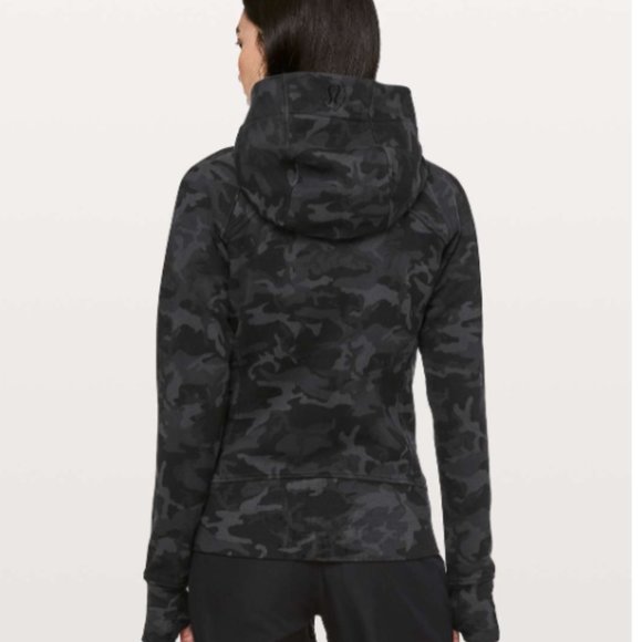 Lululemon Scuba Hoodie Light Cotton Fleece - Incognito Camo Black - Picture 2 of 9